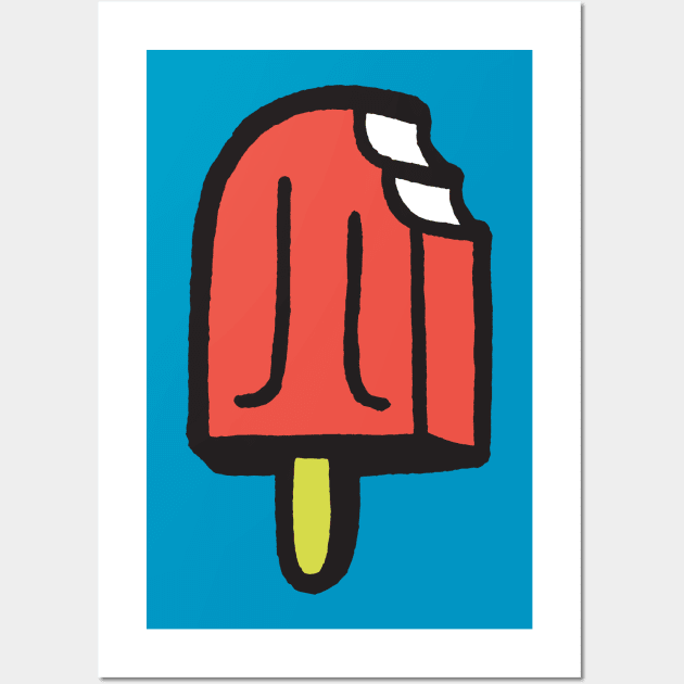 Red Popsicle Wall Art by Carabara Designs